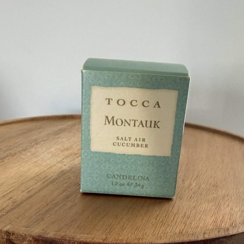 Tocca Montauk Salt Air Candle in Green Box